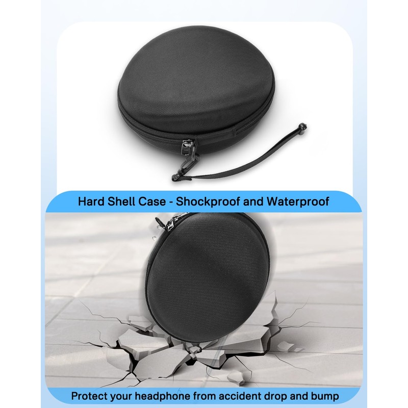 RAIACE Hard Storage Case Compatible with Skullcandy Crusher/Hesh/Evo Over-Ear Earphones,