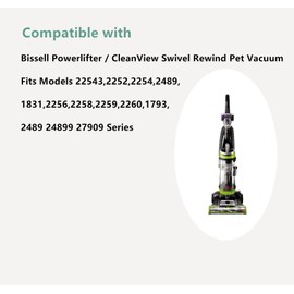 Part # 3031120,Replacement Belts for Bissell Powerlifter/CleanView Swivel Rewind Pet Vacuum,Fits Models 22543,2252,2254,2489,1831,2256,2258,2259,2260,1793,2489,24899,27909 (Pack of 2)