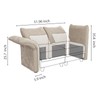 LLappuil Side Armrest Modules for Chenille Modular Sectional Sofa with