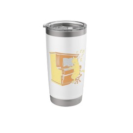 funny piano cat quote amazing design Stainless Steel Insulated Tumbler