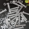 Pack of 60 Transparent Clear Plastic Acrylic M5 x 30mm
