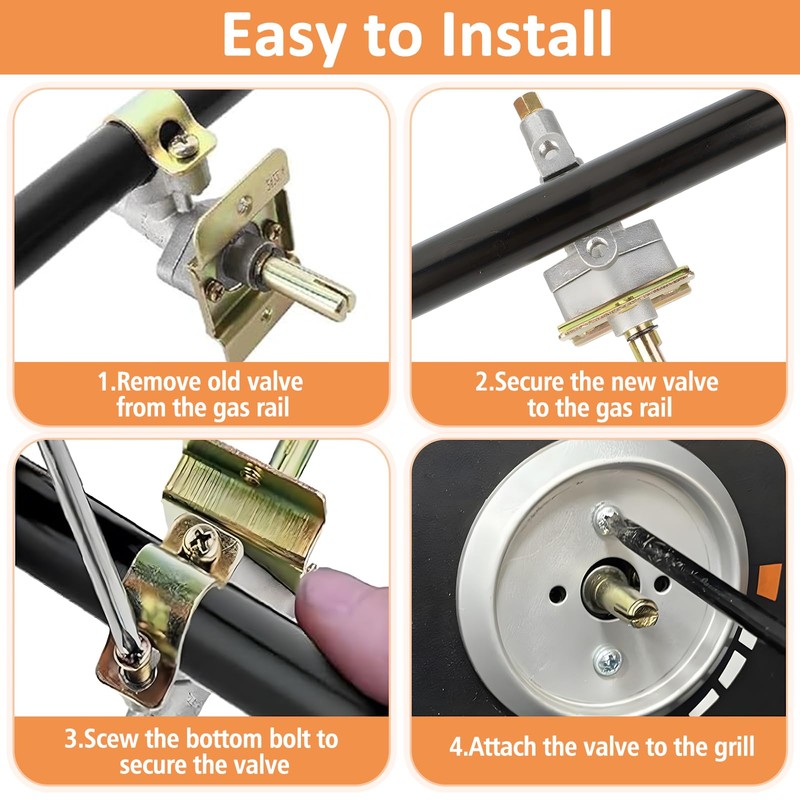 Gas Grill Griddle Valve Replacement for Blackstone 4 Burner 36
