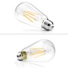 Ascher Vintage LED Edison Bulbs 6W, Equivalent 60W Incandescent, Warm