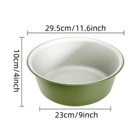 ZAVOOS 8 Pieces Plastic Wash Basin, 7 Quart Portable Round Laundry Hand Wash Dish Pan, Stackable Space Saving Camping Washing Tub for Kitchen Sink, Washing Storage Cleaning Supplies