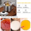 Stainless Steel Grease Container，with Fine Mesh Strainer，for Kitchen Storing Frying