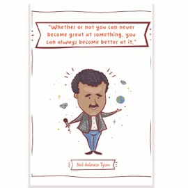 Neil deGrasse Tyson Quote Science Classroom Poster - Science Class Decor Poster - Decorations for Science Class - 12 x 18 Inch - Classroom Decor - Classroom Must Haves - Back To School Decor - CPS0451