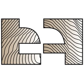 MLCS Stacked Rail and Stile Router Bit - Round Over Profile