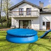 6FT Swimming Pool Cover,Round Pool Cover,Inflatable Pool Cover with Drawstrings,Outdoor