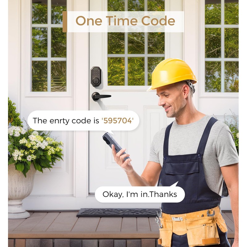 Keyless Entry Door Lock with 2 Handle Set - Smart