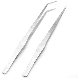 15 Inch Extra Long Anti-rust Tweezers for Salt and Fresh Water Heavy Duty Reptile Feeding Clamp for Aquarium Terrarium Large Metal Snake SUS 304 Stainless Steel Size / 소금물 및 담수용 15인치 엑스트라 롱 방청 핀셋 수족관 테라리움용 헤비 듀티 파충류 먹이 집게 대형 금속 뱀 SUS 304 스테인리스 스틸 Size
