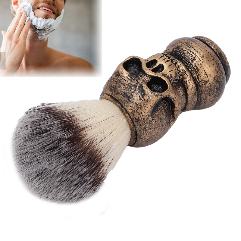 Men's Shaving Brush with Creative Skeleton Shape Handle Facial Beard