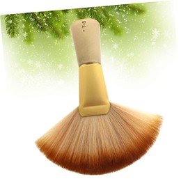 TOVINANNA Hair Salon Brush Hair Styling Brush Barber Duster Brush Soft Hair Duster Hair Cleaning Soft Bristle Cleaning Brush Mustache Brush Hair Duster Brush Barber Neck Duster Beige Bamboo