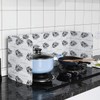 Kitchen Gas/Induction Stove Splatter Guard Guard Black Cactus 2ea