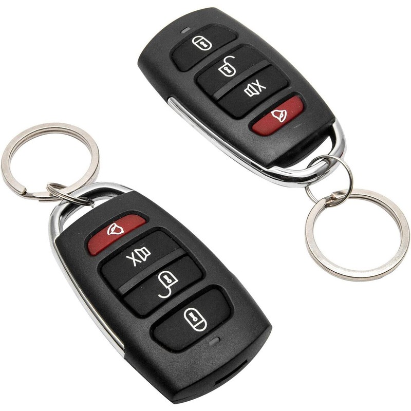 MACHSWON Remote Car Anti-theft Alarm Black Vehicle Theft Protection System