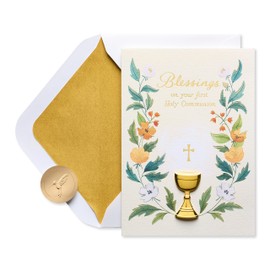 Papyrus First Communion Card (Faith and Love)