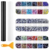 Batiyeer 11.8'' x 2.2 Yard Rhinestone Template Stencil Kit Includes