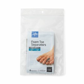 Medline Foam Toe Separators, Size Large, Pack of 6