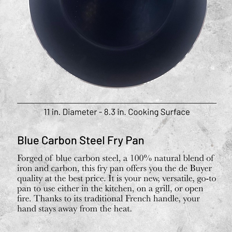 de Buyer - Blue Carbon Steel Fry Pan 2mm Thick