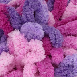 JubileeYarn Fun Finger Loops Yarn - Hilo de poliéster jumbo para peso - 100 g/madeja - Col 138 - Nyx - 2 madejas