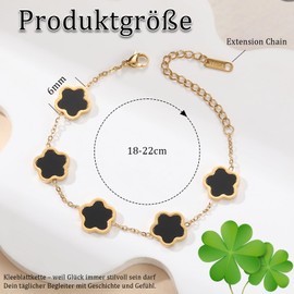 ZesNxj Van Cleef bracelet, clover chain, elegant Van Cleef Arpels jewellery, clover bracelet for fashion-conscious women, gifts Valentine's Day, Mother's Day gifts, birthday, Christmas gift, Alloy