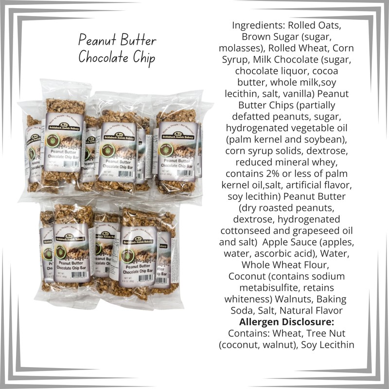 Schlabach Amish Bakery Soft & Chewy Granola Bars, Case Pack