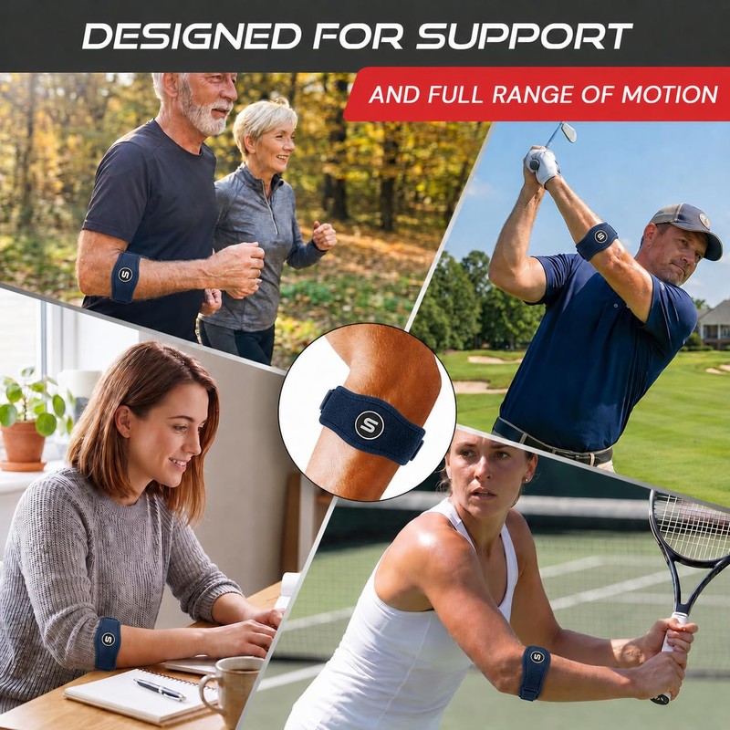 Sleeve Stars Tennis Elbow Brace for Men & Women, Elbow