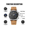 BENYAR Mens Watch Analog Quartz Movement Chronograph Stylish Casual Brown