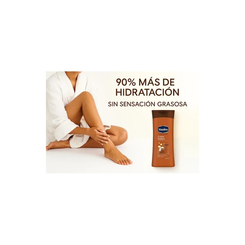 Crema Corporal Hidratante Vaseline Cocoa Radiant 100ml