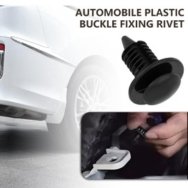 VGOL Pack of 30 Car Christmas Tree Pressure Clips Replacement Part Rod Diameter 9 mm Total Length 25 mm Width 18.5 mm Plastic Rivets Fasteners for Radiator Grille Mudguard Engine Cover