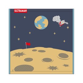 BANDAI 6765018100 Ultraman Space Protective Hero Handkerchief, Organic Cotton, Antibacterial and Odor Resistant Treatment