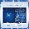 HOWAF Dad Christmas Card, Merry Christmas Card Dad Xmas Card