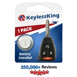 KeylessKing* Fits 2008-2011 Dodge Dakota Keyless Entry Remote Car Key Fob KOBDT04A
