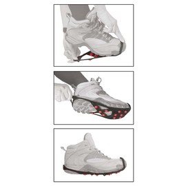 Kleiber Shoe Spikes for Ice & Snow with 11 Non-Slip Stainless Steel Spikes, TÜV & GS Tested, Elastic and Robust in Size XL