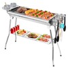 Portable Charcoal Grills,Outdoor Folding Barbecue Grill, Stainless Steel Foldable BBQ