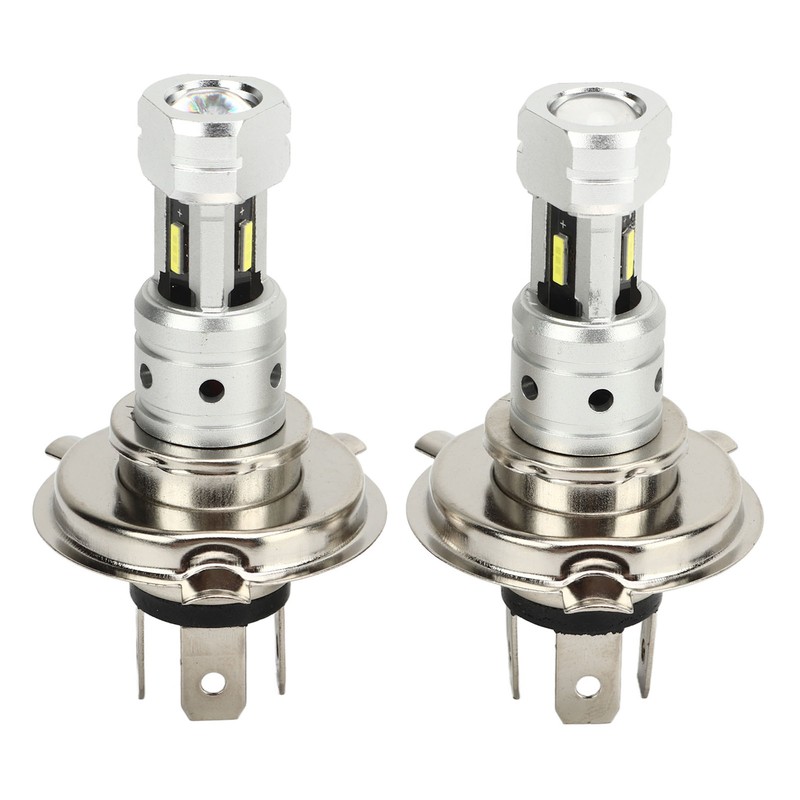 2 Pcs 100W H4 LED Motorcycle Headlight Bulb 360 Degree