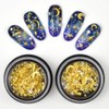MEILINDS Gold Nail Studs Gems Sparkle Rhinestones Metal Rivets Charms