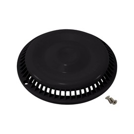 Afras Anti-Vortex Drain Cover 7.375 inch - Black Pool Main Grate Replacement 7 3/8 with 2 Screws 11064BK