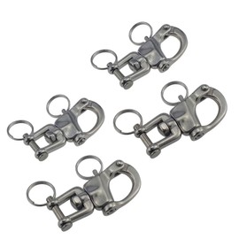 keehui 4Packs of 2-3/4inch Jaw Swivel Snap Shackle 316 Stainless Steel for Sailboat Spinnaker Halyard