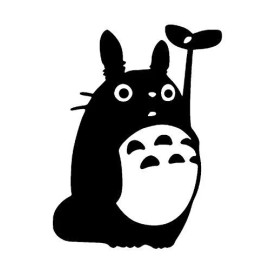 Unbranded Dust Bunny Vinyl Decals My Neighbor Totoro Umbrella Leaf Studio Ghibli Stickers
