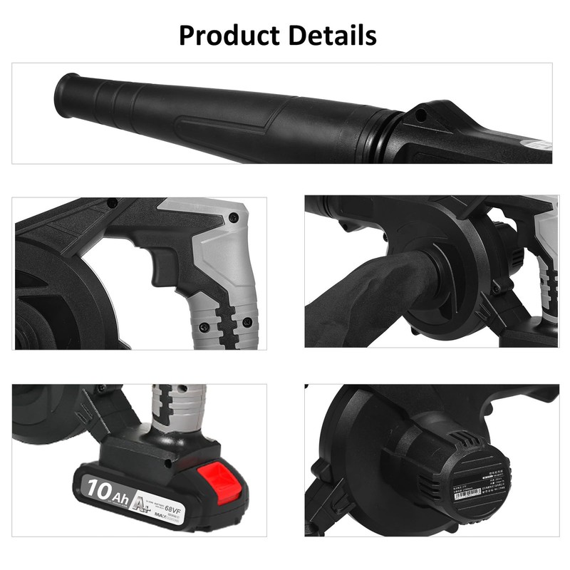 Weytoll 21V Lightweight Battery Powered Leaf Blowers for Patio, Yard,