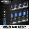 SWANLAKE Impact Torx Bit Set, 27-piece 1''&2'' Security Tamper Proof