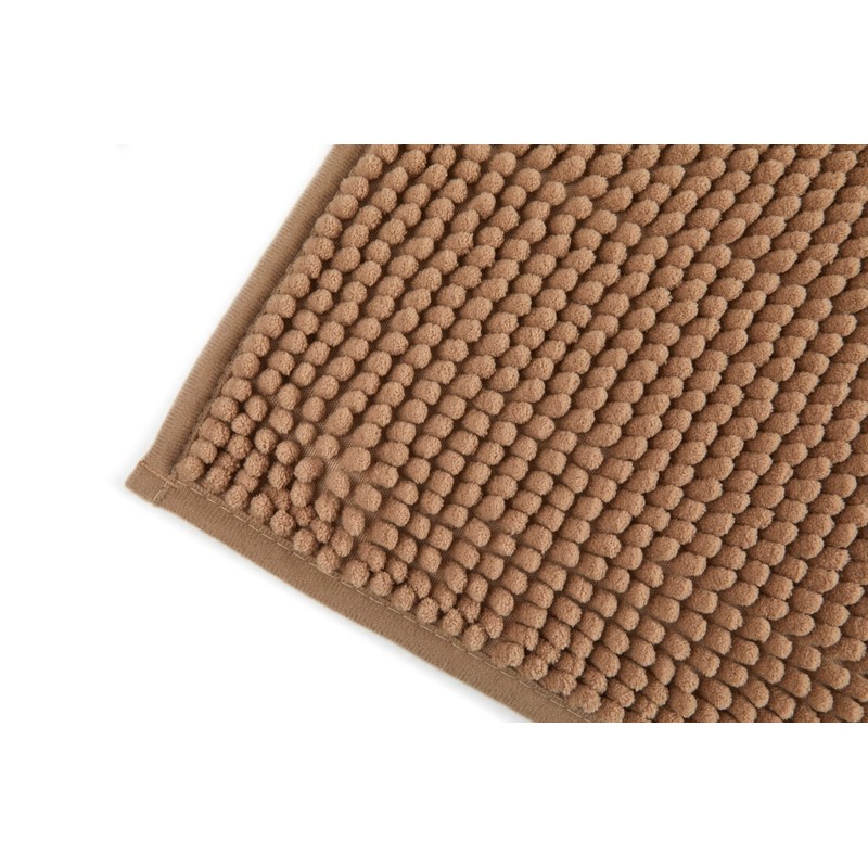 Emma Barclay Noodle Soft Touch Non-Slip Bathroom Rug in Walnut