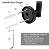 KissDate 4 Pack Towel Hooks, Wall Coat Hook Bathroom Matte