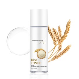 Rice Toner for Glowing Skin, Natural Toner for Smooth and Moisturizing, Glow Essence with Rice, Hydrating for Sensitive, Dry and Oil Skin, 120ml