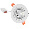 LED Downlight Aluminum Adjustable Angle Dustproof Ceiling Embedded Spotlight for