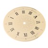 Gadpiparty DIY Aluminum Clock Dial Replacement Elegant Round Design for
