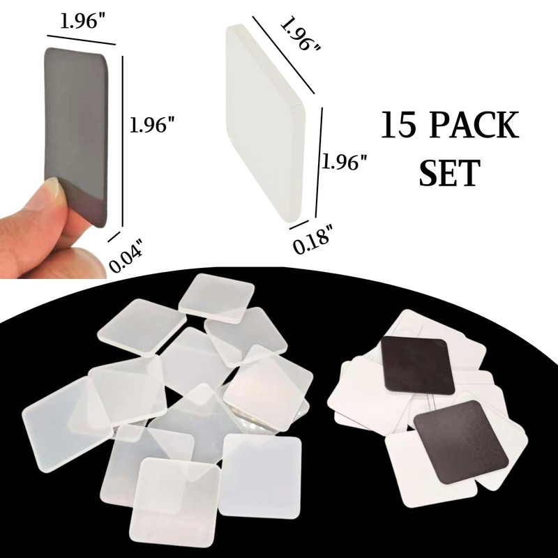 FairChic 15 Pack DIY Magnets Kit, DIY Acrylic Fridge Magnet
