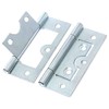 Large Silver Flush Cabinet Hinges Door Flush Hinges 60mm/2.5-Inch Heavy
