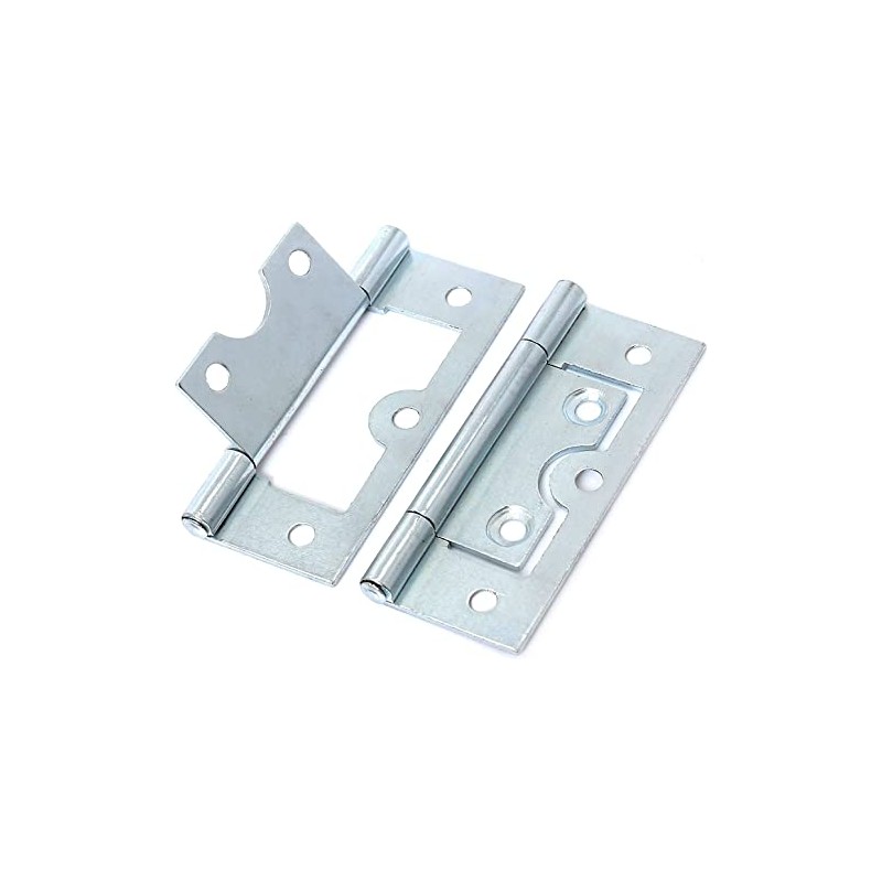 Large Silver Flush Cabinet Hinges Door Flush Hinges 60mm/2.5-Inch Heavy