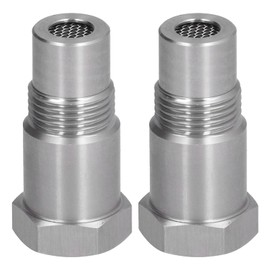 POCREATION 2Pcs Oxygen Sensor Adapter Welding Plug Engine Auxiliary with Filter Auto Parts Spark Plug Non-Foulers M18x1.5 Air Tool Accessories